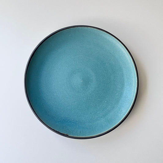 緑青8寸皿