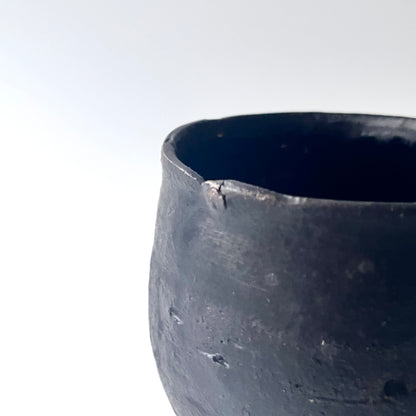 黒釉ロックグラス（粗）