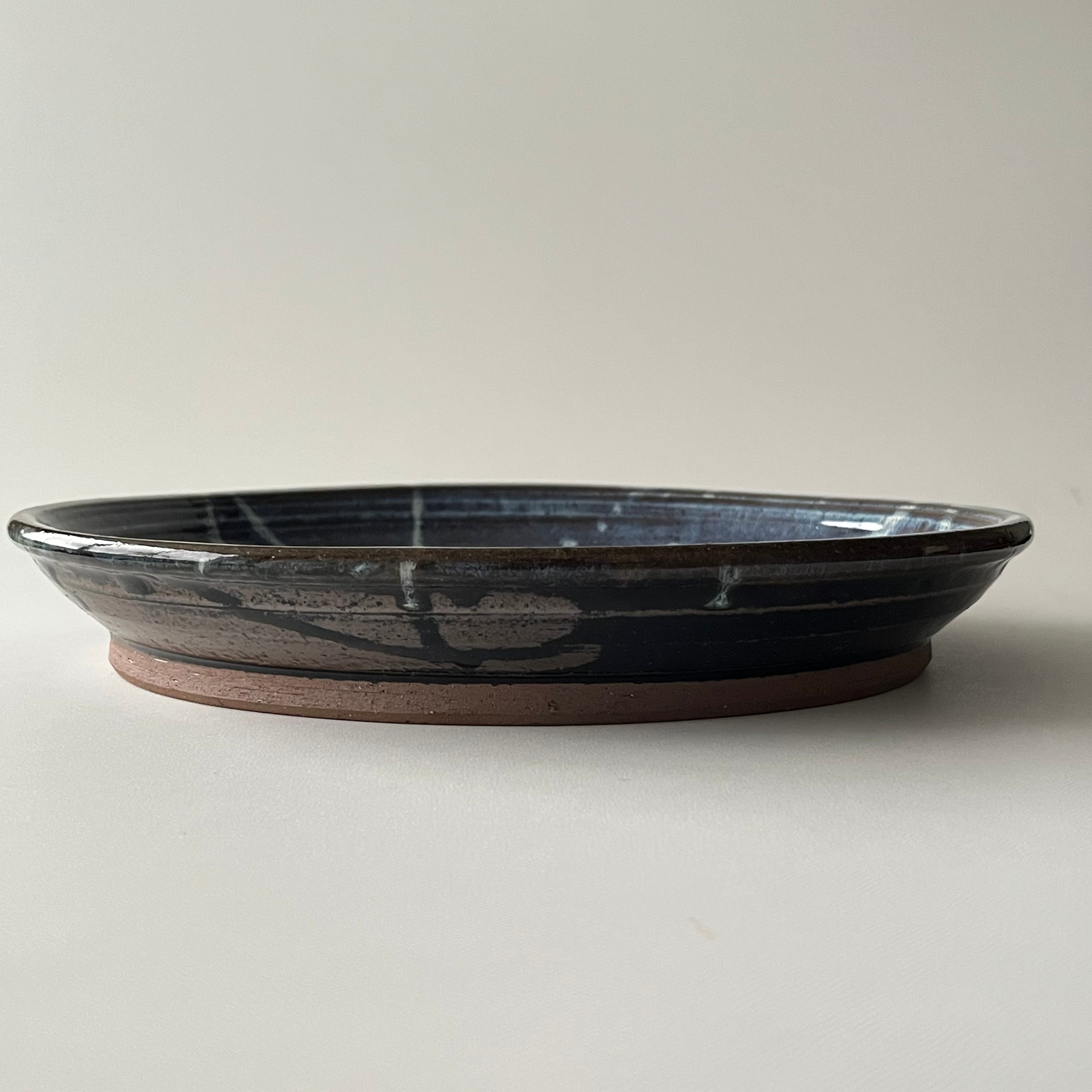 青小代尺皿