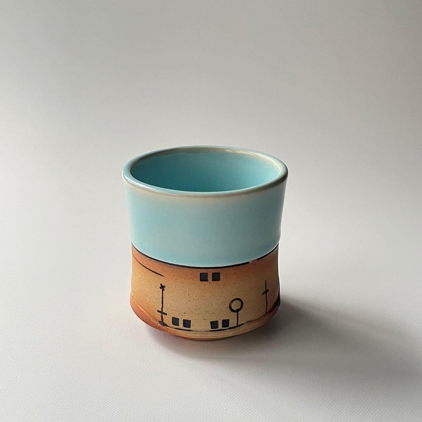 彩色カップ / 月白