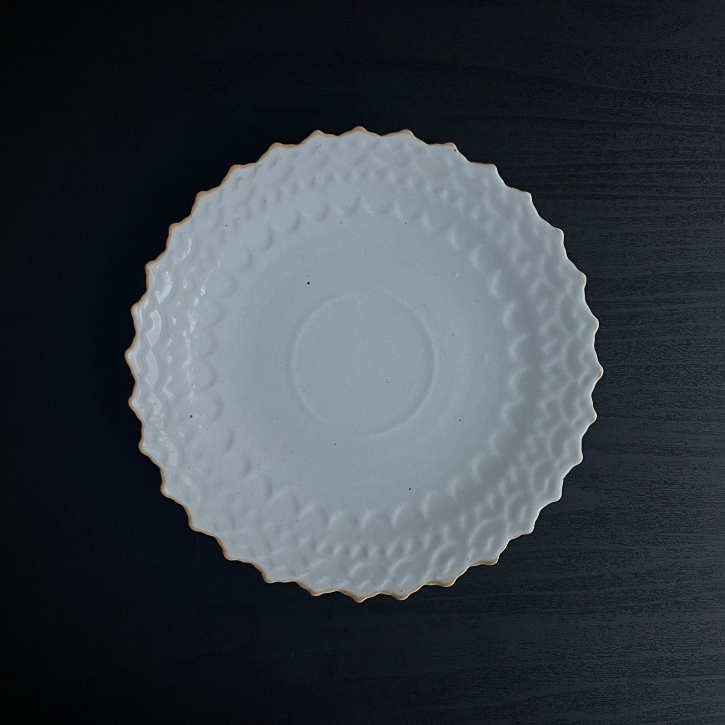 白釉デザート皿