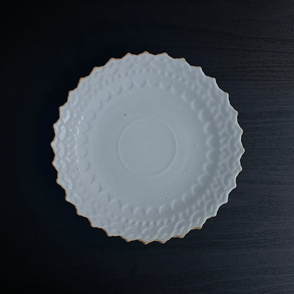 白釉デザート皿