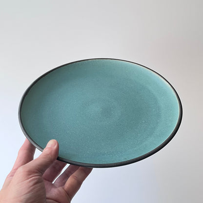 緑青8寸皿