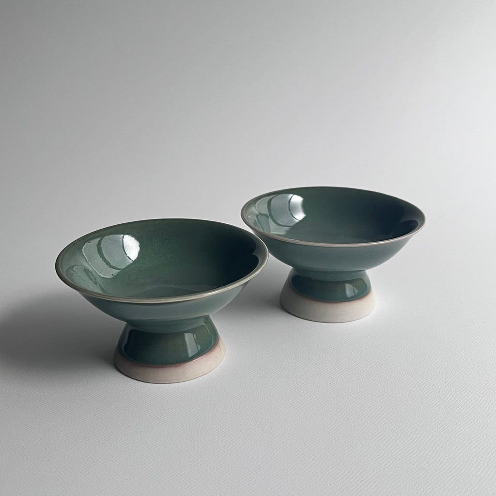緑釉高台盃 - dandeliOn