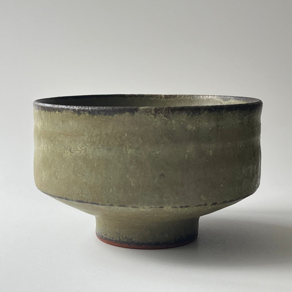 茶盌　翠釉