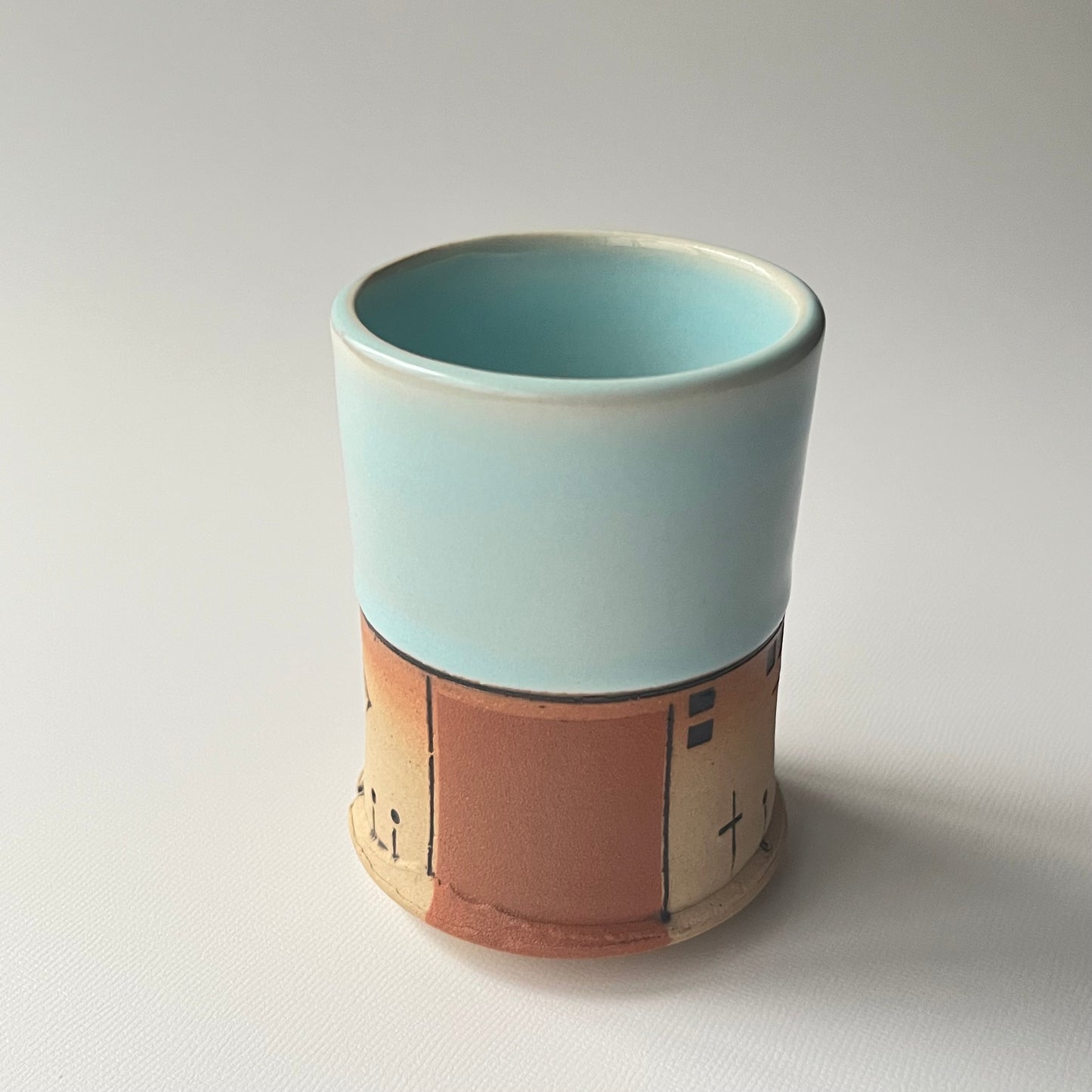 彩色カップ / 月白