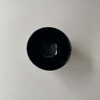 黒絵茶碗　五福蝙蝠