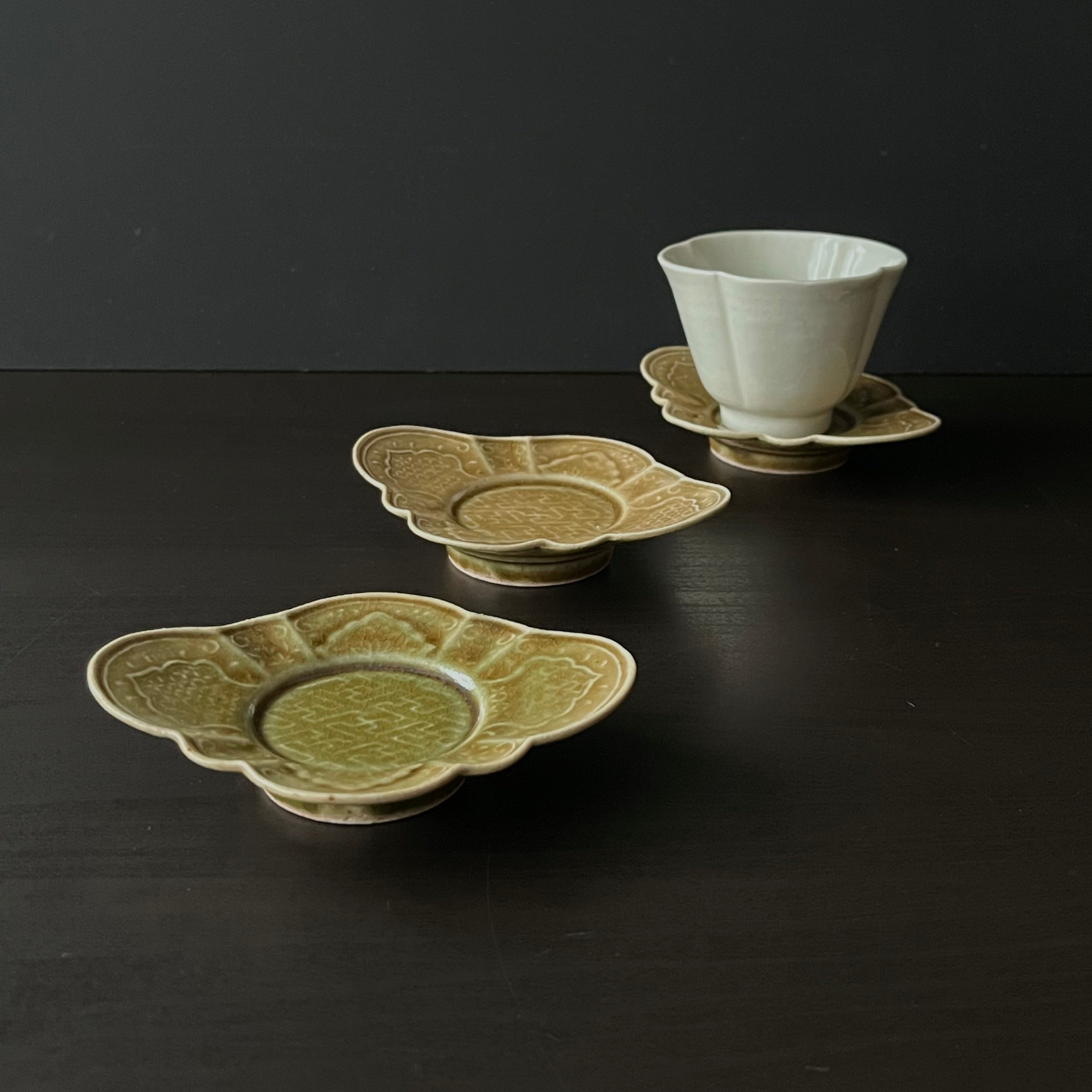 緑釉茶托 - dandeliOn