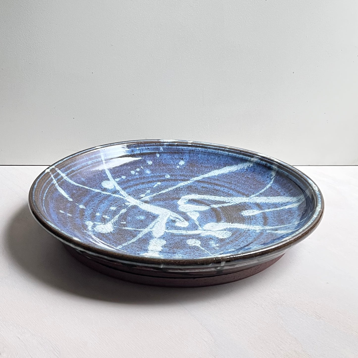 青小代尺皿