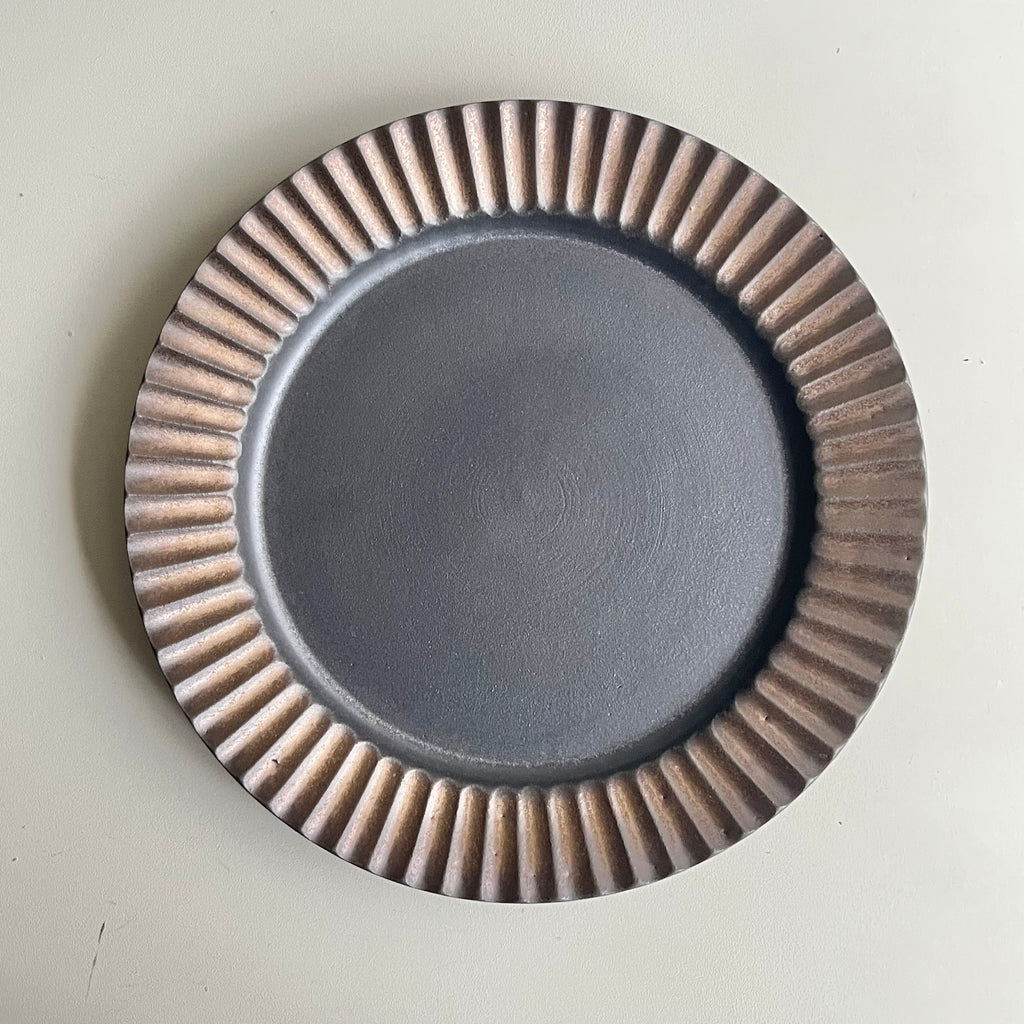 鎬リム皿　マンガン金 - dandeliOn