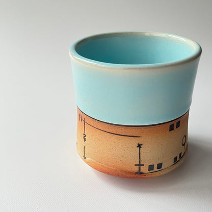 彩色カップ / 月白