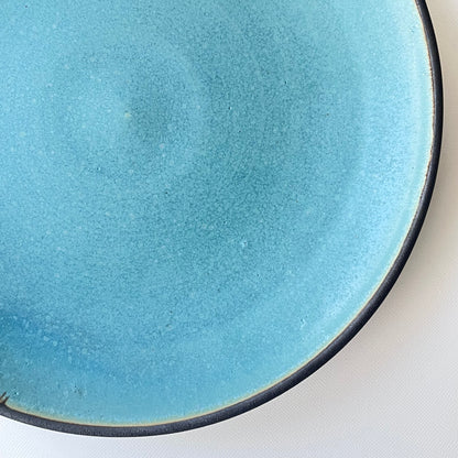 緑青8寸皿