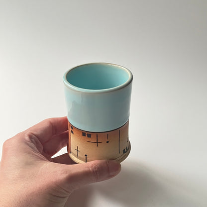 彩色カップ / 月白