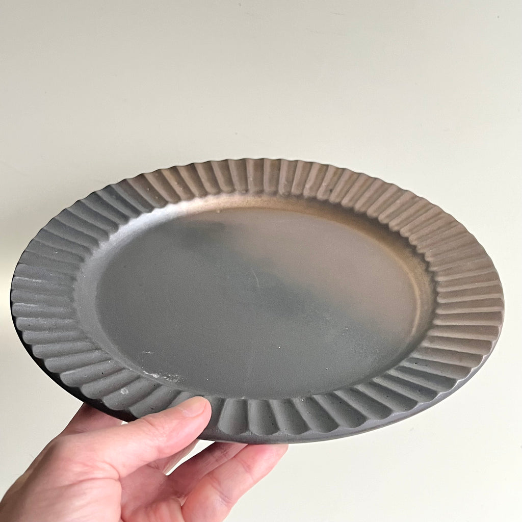 鎬リム皿　マンガン金 - dandeliOn