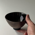 黒釉飯碗