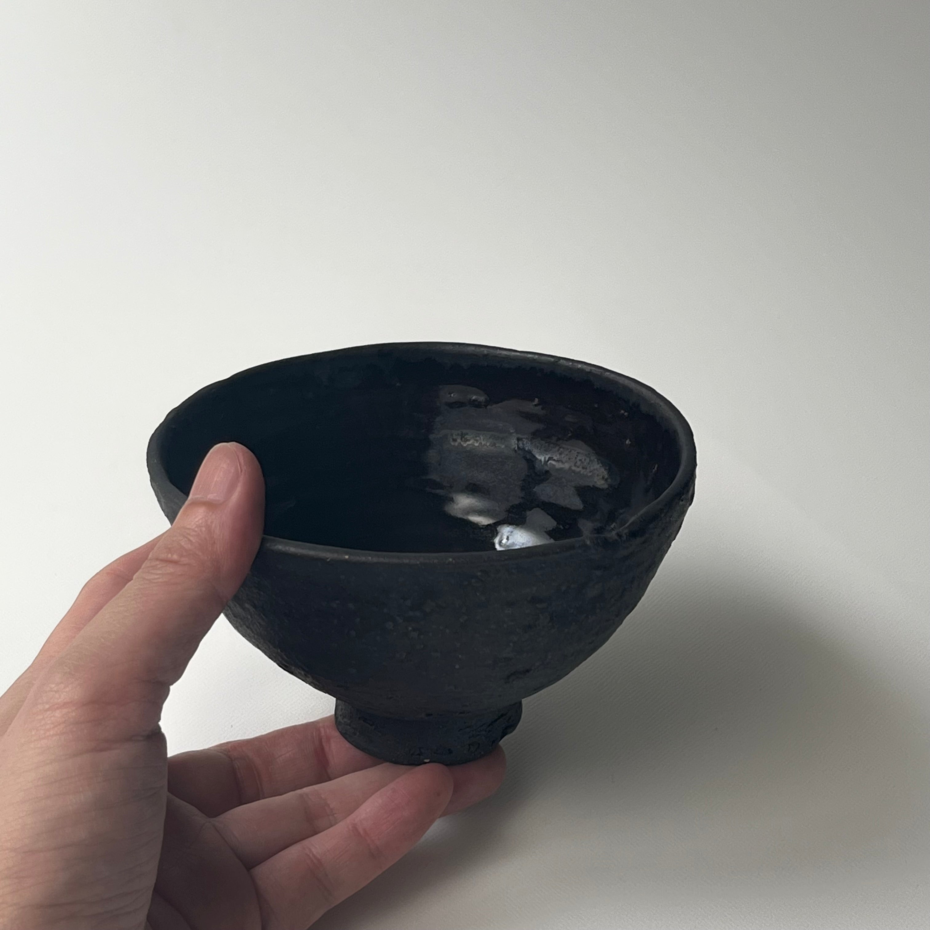黒釉飯碗