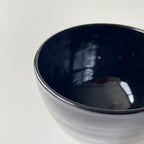 黒絵茶碗　五福蝙蝠
