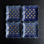瑠璃釉陽刻二彩四方皿 - dandeliOn