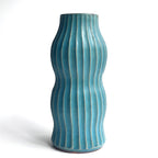 トルコ釉シノギ花器