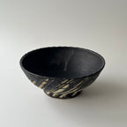 白線文様黒釉ボウル