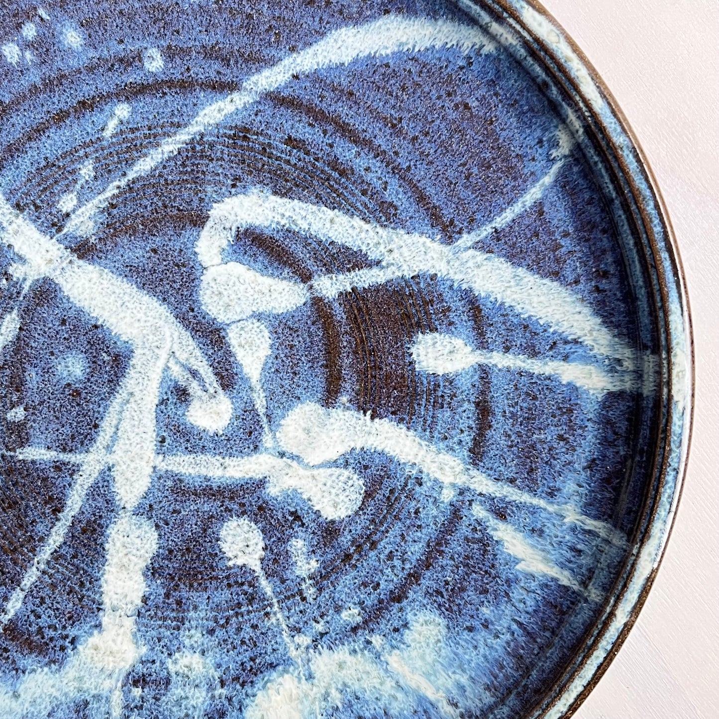 青小代尺皿