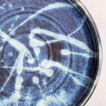 青小代尺皿