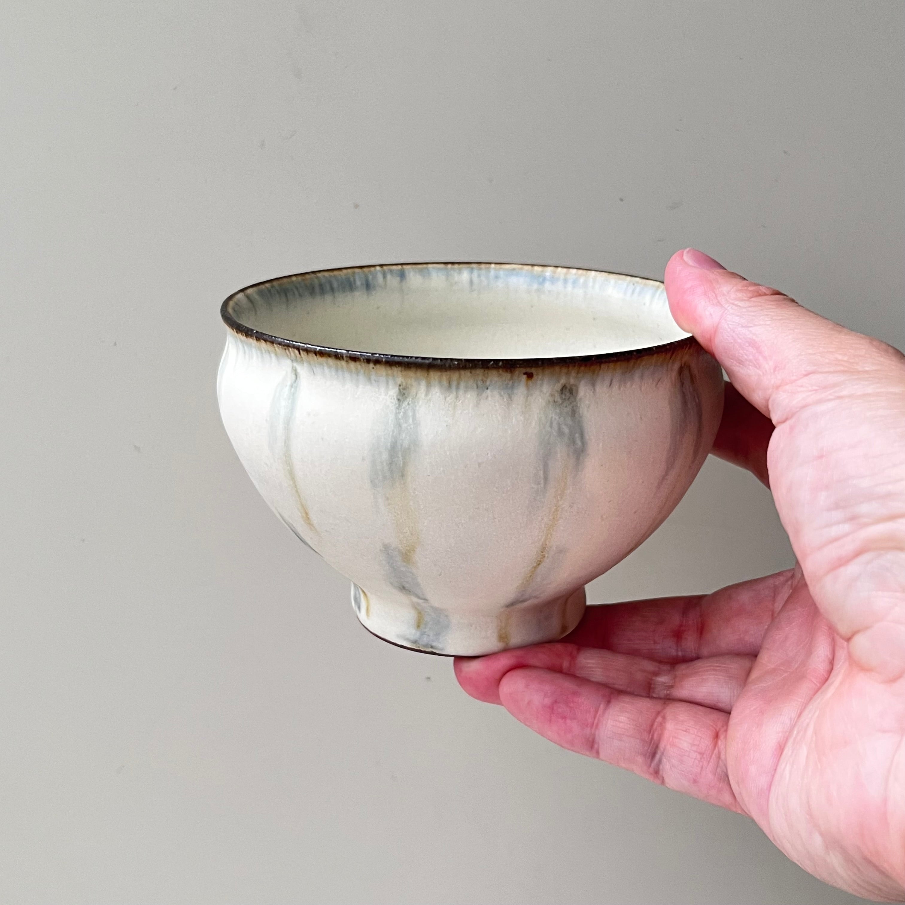 つぶ化粧緑釉碗 / 大 - dandeliOn