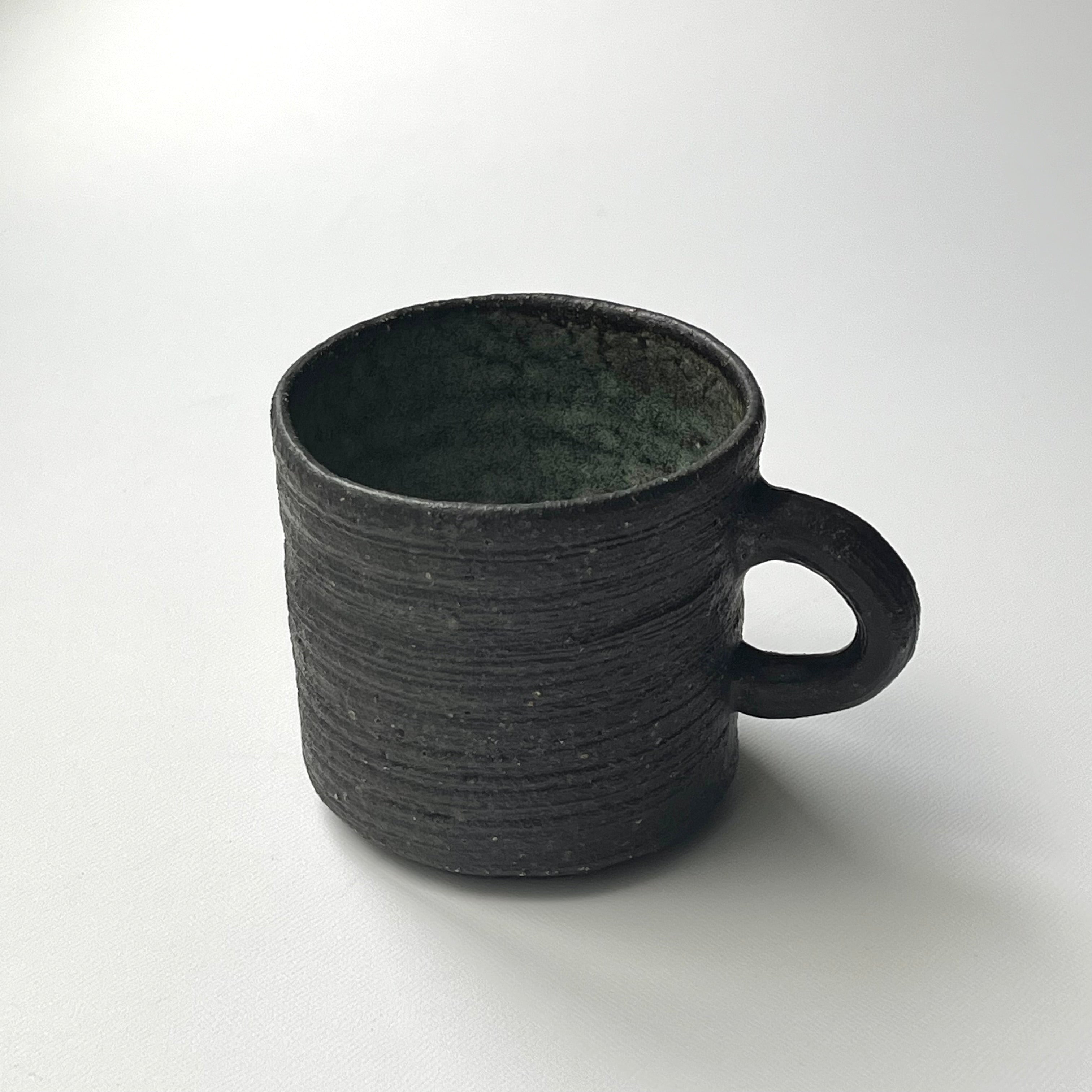 黒釉焼〆マグカップ (POS) - dandeliOn