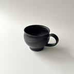 黒釉丸マグ