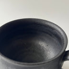 黒釉丸マグ