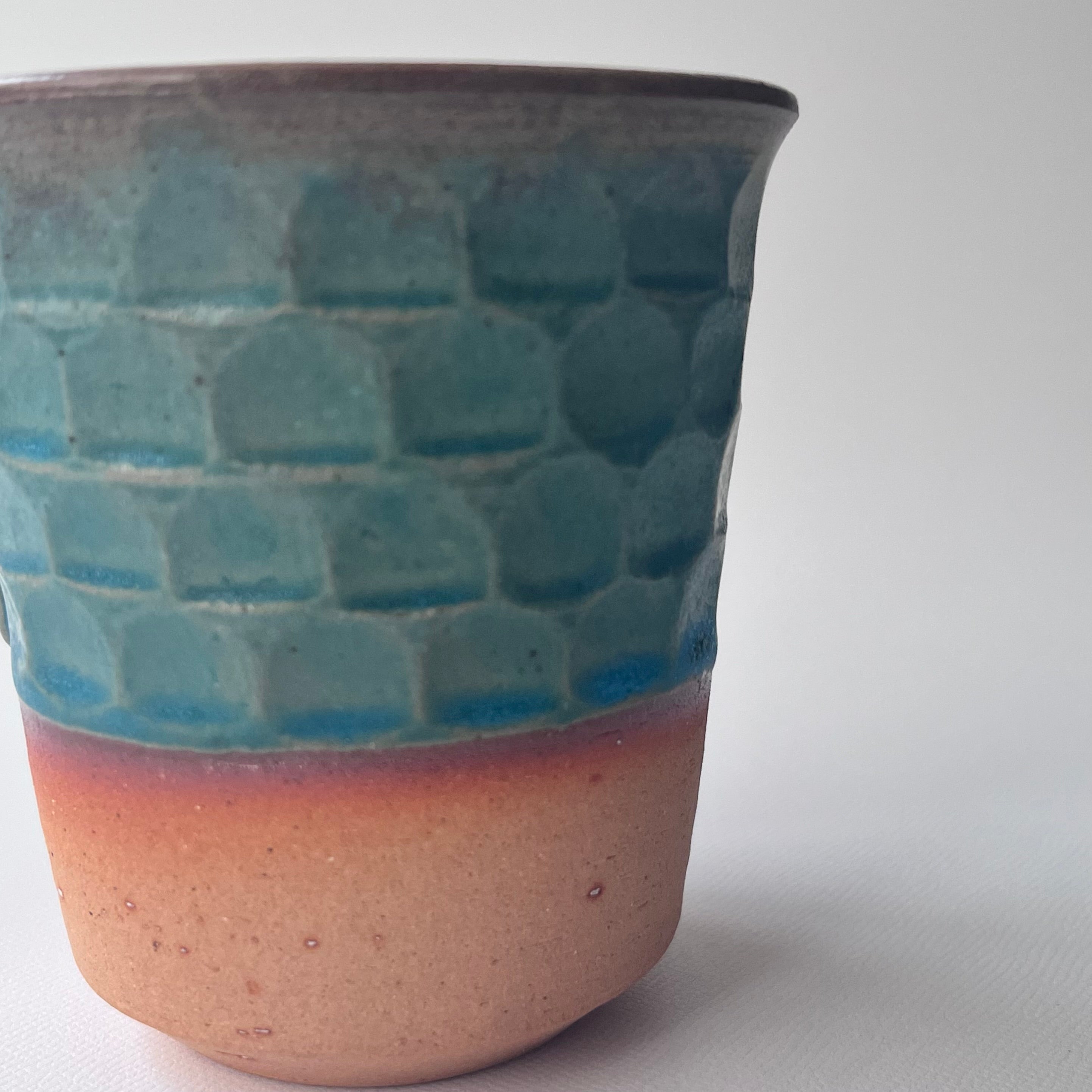 トルコ釉シノギマグ ①