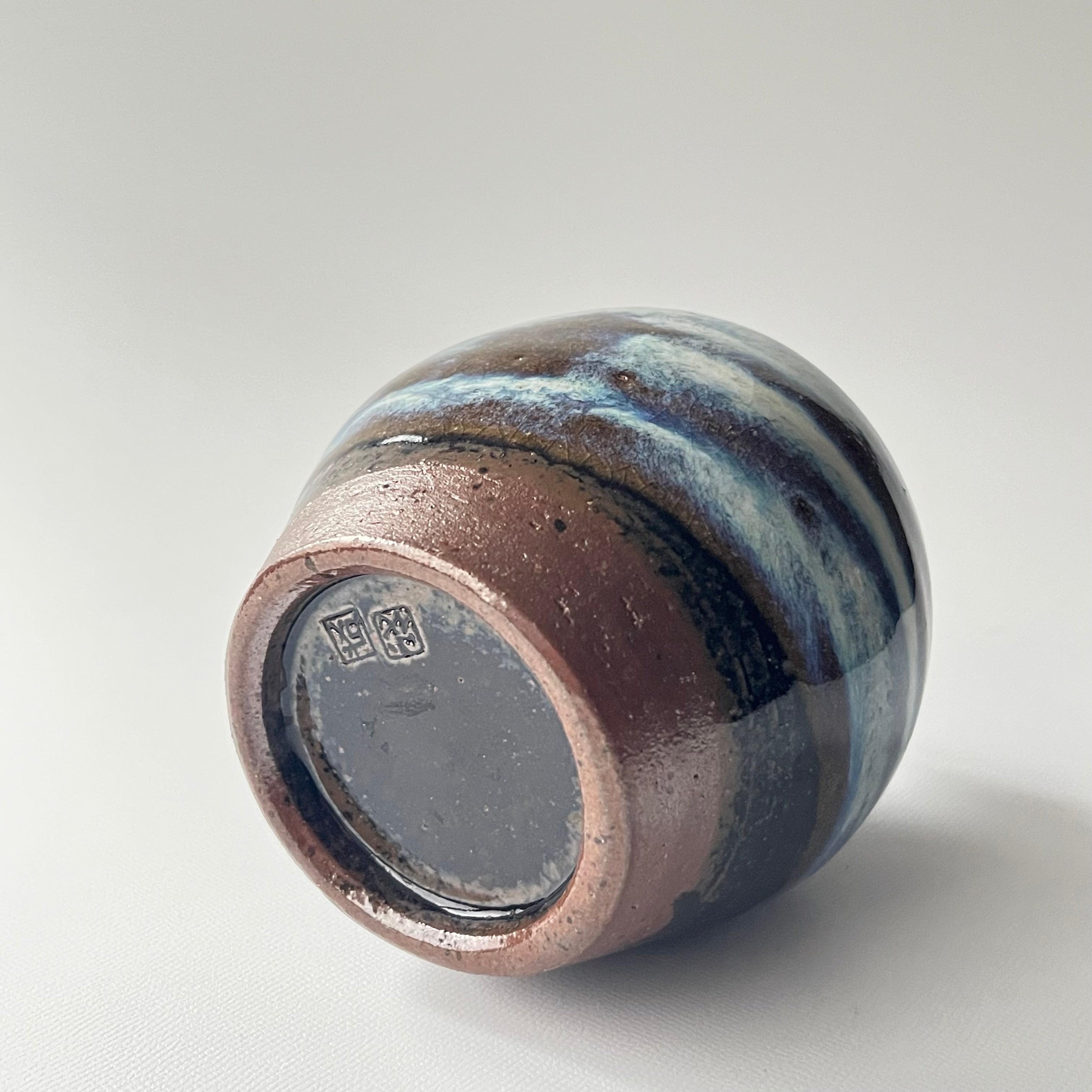 青小代扁壺徳利 - dandeliOn