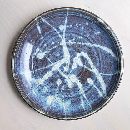 青小代尺皿