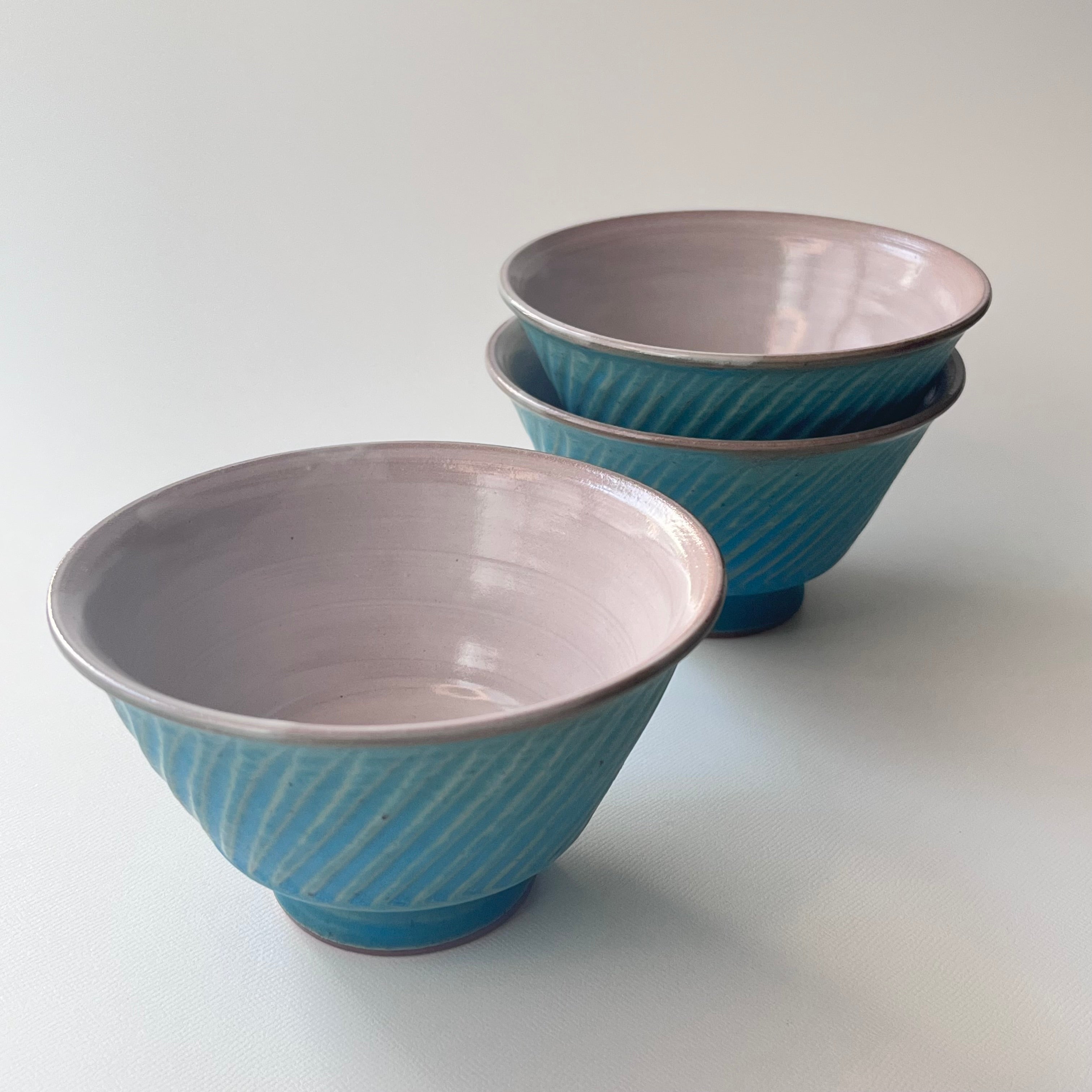 トルコ釉シノギカップ