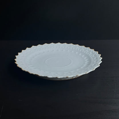 白釉デザート皿