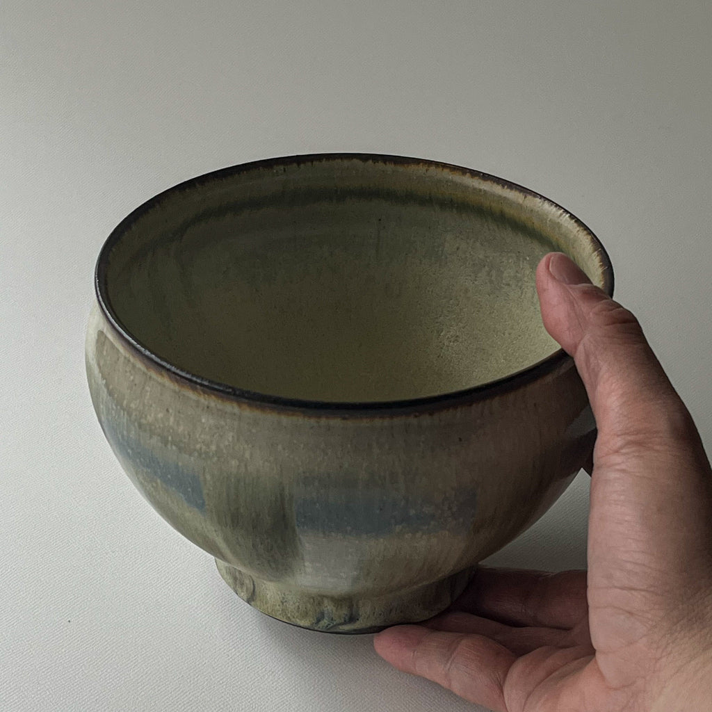 つぶ化粧緑釉ボウル - dandeliOn