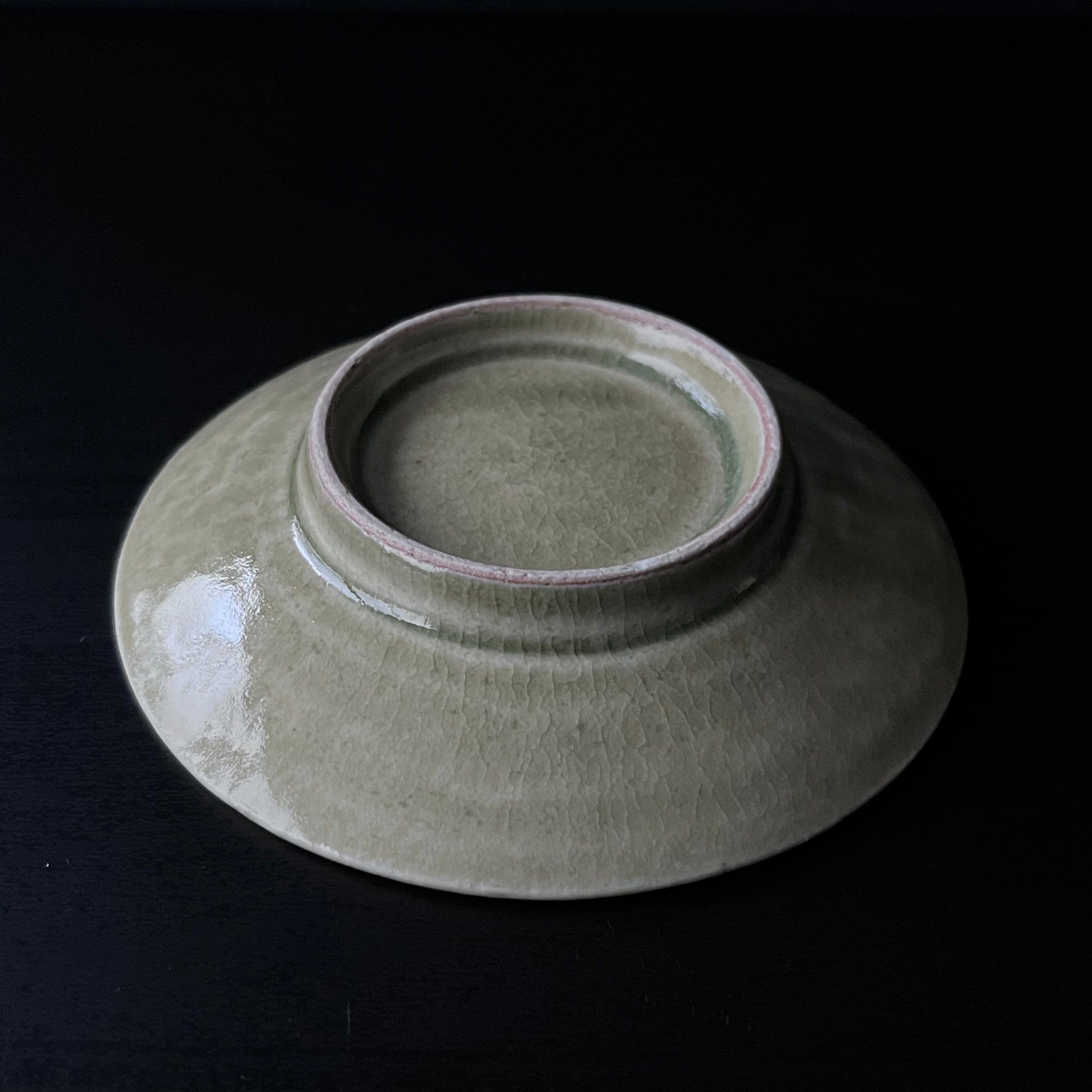 灰釉双喜文小皿 - dandeliOn