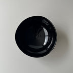 黒絵鉢　五福蝙蝠