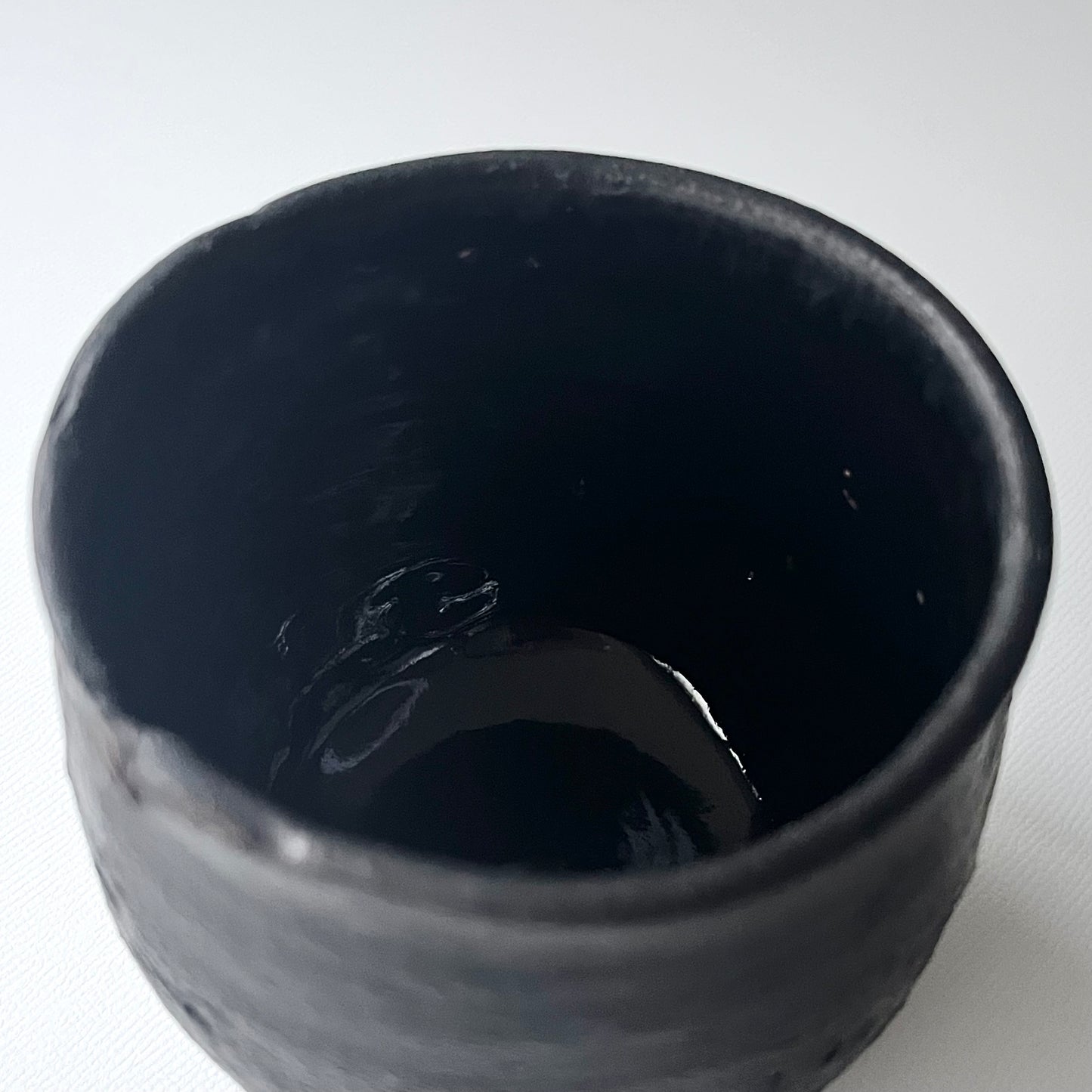 黒釉ロックグラス（粗）