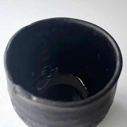 黒釉ロックグラス（粗）
