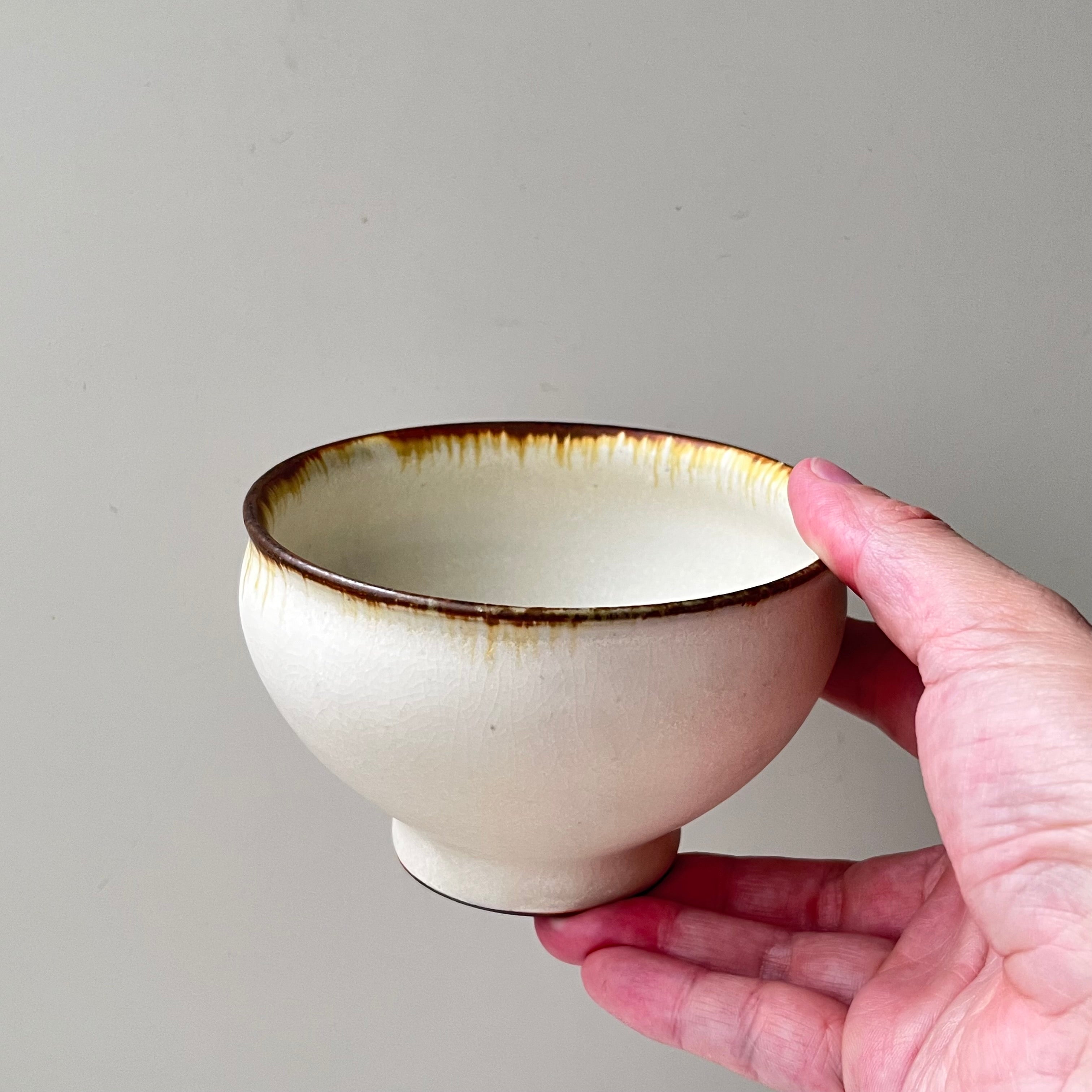 つぶ化粧緑釉碗 / 大 - dandeliOn