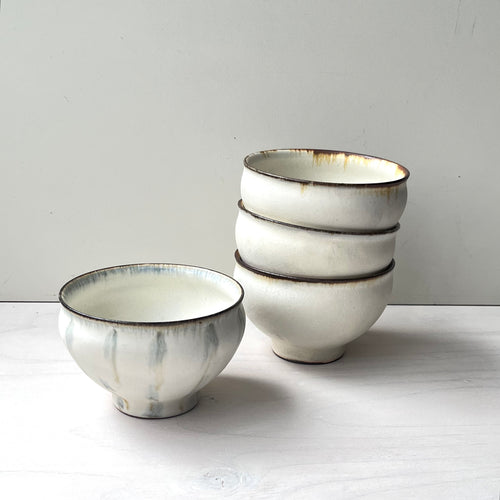 つぶ化粧緑釉碗 / 大 - dandeliOn