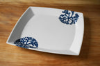 海松紋 ７寸正方角皿 - dandeliOn